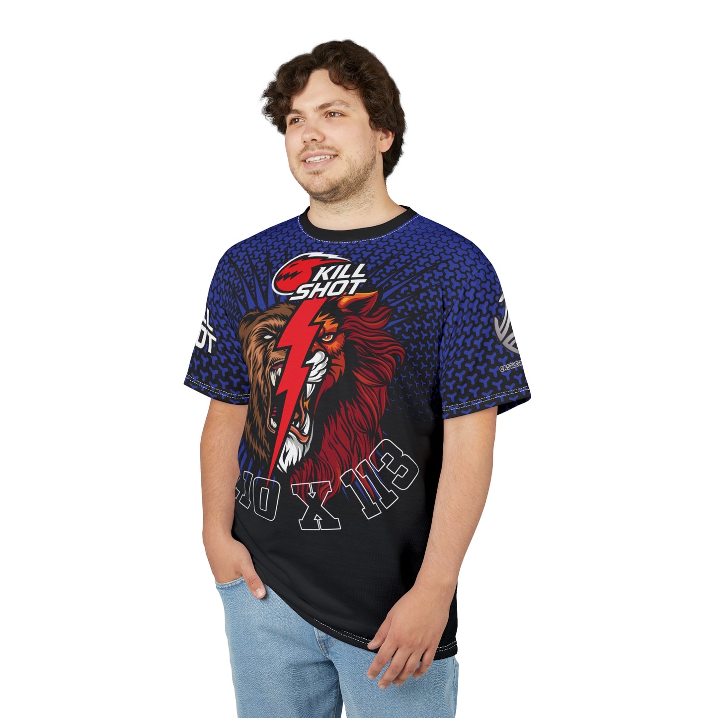 Sublimated Bold Graphic Tee – Kill Shot Tiger Design