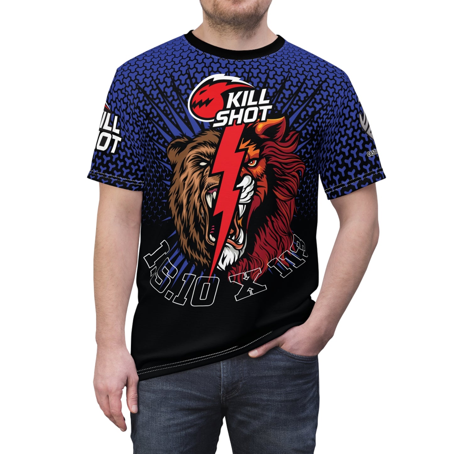 Sublimated Bold Graphic Tee – Kill Shot Tiger Design