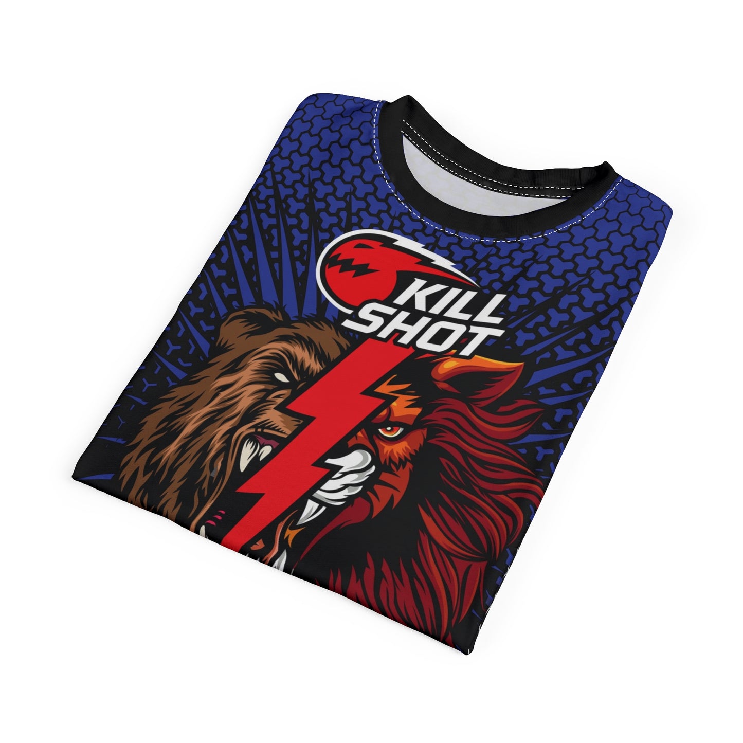 Sublimated Bold Graphic Tee – Kill Shot Tiger Design