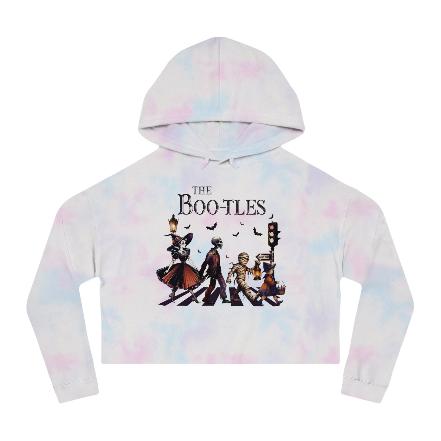 "The Boo-tles" Women’s Cropped Hooded Sweatshirt