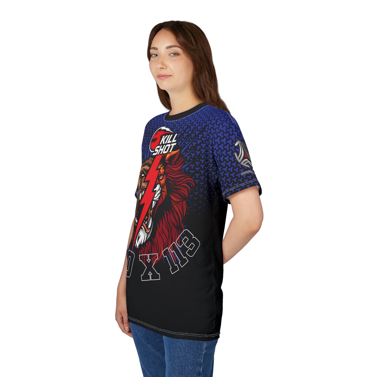 Sublimated Bold Graphic Tee – Kill Shot Tiger Design