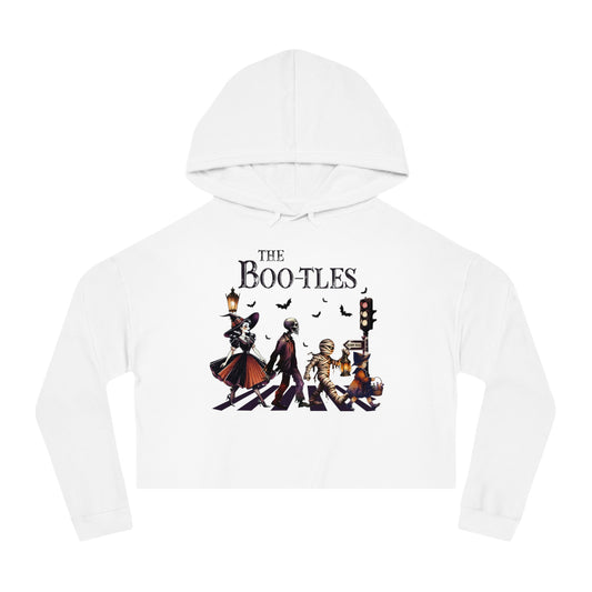 "The Boo-tles"  Women’s Cropped Hooded Sweatshirt