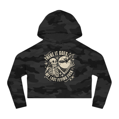 "My Last Flying Fuck" Women’s Cropped Hooded Sweatshirt