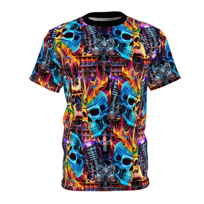 Skull Flame Mohawk t-shirt